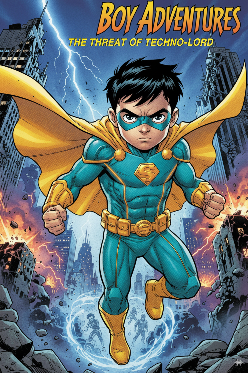 Boy Adventures: The Threat of Techno-Lord - Estilo Comic Occidental